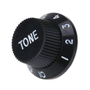 3pcs Plastic Electric Guitar Bass Volume Knob Potentiometer Caps(Black) Newly