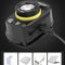 Zoom Glare Headlamp XPG+LED Glare Headlight Fishing Head Lamp USB Charging