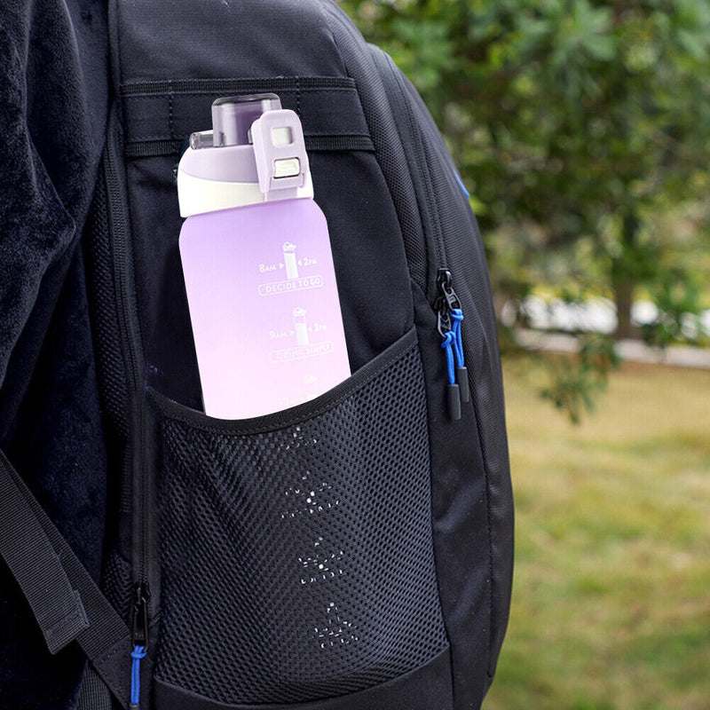 1000ML One-button Lock Sports Water Cup Leak-proof for Gym Outdoor (Purple)