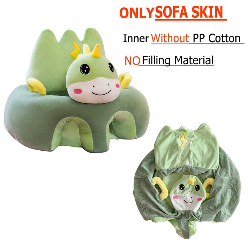 Cute Baby Sofa Cover Learning to Sit Seat Feeding Chair Case N/Cotton (C) Newly