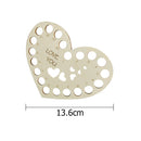 DIY Embroided Hollow Thread Board Wooden Home Cross Stitch Needle Sewing Tool