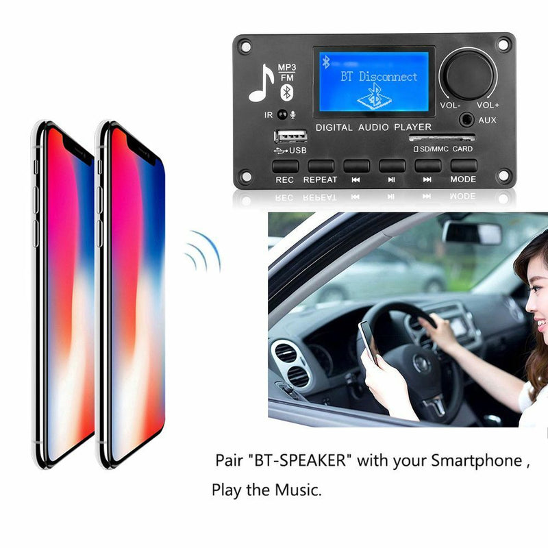 Display Electronics AUX Radio Car Amplifiers Audio FM Receiver MP3 Decoder