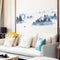 Chinese Style Sunset Landscape Wall Stickers For Living Room Background Decor