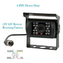 4-Pin Car Rear View Camera 18LED Backup Reverse Camera for Bus Truck RV Caravan