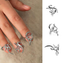 Opening Irregular Fingertip Protective Jewelry Nail Rings Sets 3 Pcs/Set