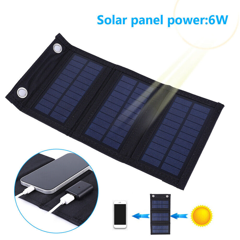 Foldable Solar Panel USB 3-Fold Solar Cell for Mobile Phone/3V-5V Battery Newly