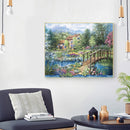 Full Cross Stitch 11CT Stamped Cotton DIY Handmade Needlework Home Decoration