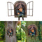 Naughty Garden Gnome Statue Elf Out The Door Tree Hugger Home Yard Decor U hot.