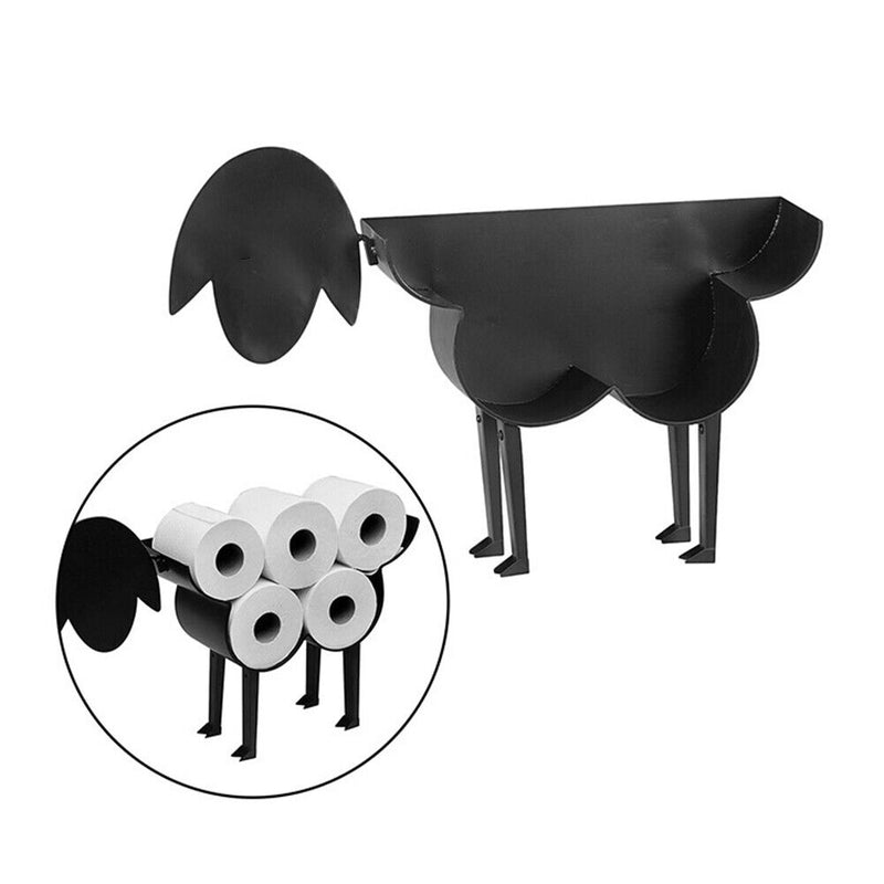 Metal Sheep Toilet Paper Racks Free Standing Toilet Tissue Storage Holder