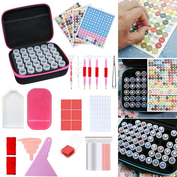 Drill Tray Diamond Painting Pen Beads Storage Container Bead Storage Jar