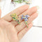 Elegant Vase Design Brooch Sunflower Pin Enamel Badge Costume Jewelry