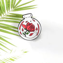 Magic Plant Bottle Brooch Badge Unisex Clothing Lapel Enamel Pins Ornaments Gift