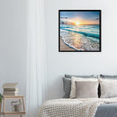 Canvas Paint By Numbers Seaside Sunset Oil Hand Painted Drawing Kit Home De