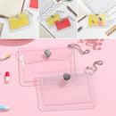 Women Girls Waterproof Bling Transparent Coin Purse Wallet Card Bag Card Pouch