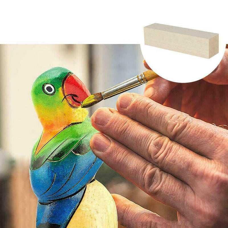 10*2.5*2.5cm Crafts Supplies Kit Basswood Carving Blocks Wood Whittling I7N8