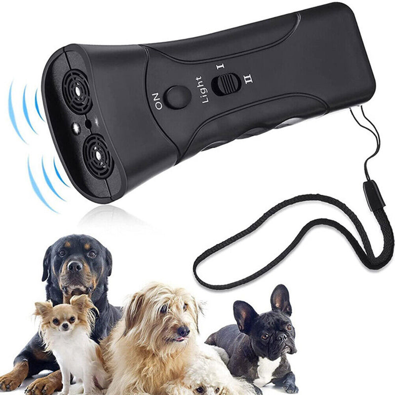 Portable Dog Repeller Anti Barking Dog Trainer with LED for Home Pet Accessories