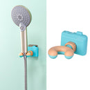 C Shaped Shower Stand No Punching & Any Angles Adjustable Stand (Orange)