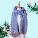 Fashion Women Winter Warm Shawl Acrylic Long Scarf Casual Decoration (Blue)