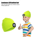 Winter Kids Knitted Beanie Hat Cap with LED Light for Camping Fishing Cycli