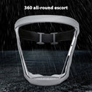 #A Adjustable Transparent Faceshield Eyeshield Windproof Dustproof Cycling Cover