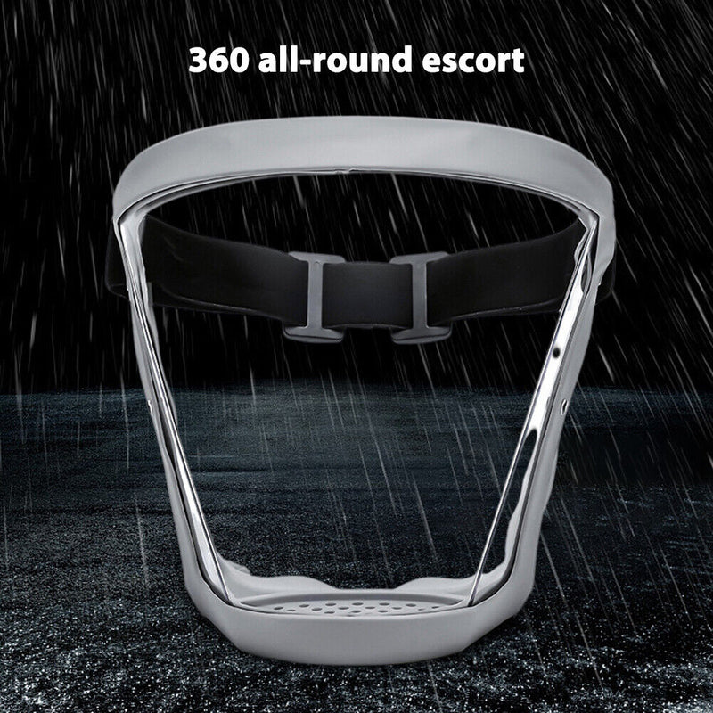 #A Adjustable Transparent Faceshield Eyeshield Windproof Dustproof Cycling Cover