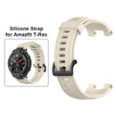Silicone Watch Strap Band for Huami Amazfit T-Rex Pro/Amazfit T-Rex (Beige)