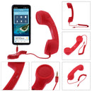 Retro Anti-radiation Phone Call Receiver 3.5 MM Socket Handset (Red)