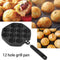 12 Cavities Aluminum Takoyaki Pan Maker Octopus Small Balls Baking Tools Newly