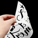 Ornament Decorative Word Stencils Four Season Pattern Welcome Theme Signs