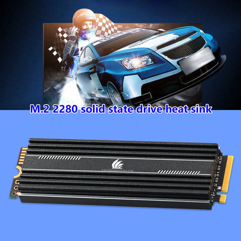 M.2 SSD Heatsink Cooler M2 2280 Solid State Hard Disk Radiator Thermal Pad Newly