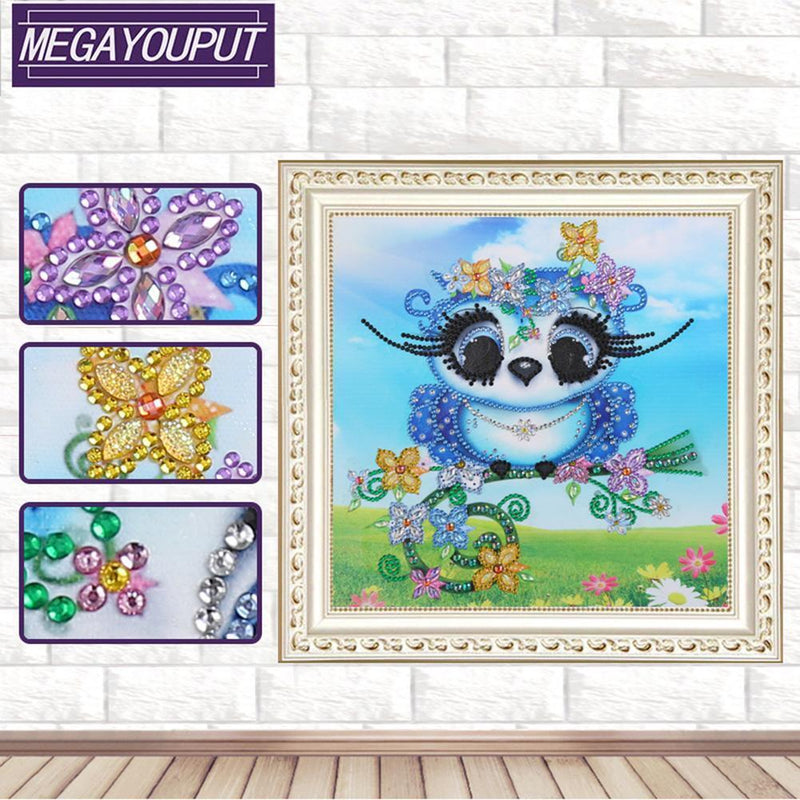 5D DIY Special-shaped Diamond Painting Cross Stitch Kit (Cute Cat-YX8071)