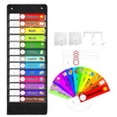 Bag Daily Oxford Cloth Preschool Kids Calendar Education Schedule Pocket Chart
