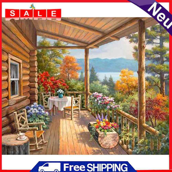 Oil Paint By Numbers Corridor Kit DIY Acrylic Painting on Canvas Wall Pictures