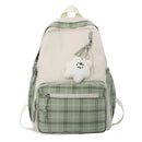Casual Backpack Nylon School Backpack Zipper Pocket Teenagers Schoolbag Shopping