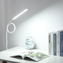 Desk Lamp with Clamp, Dimmable, Flexible Gooseneck Light for Study (White) Newly
