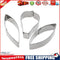3pcs Clematis Flower Metal Cake Mold Stainless Steel Cookie Cutter Tools
