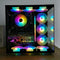 COOLMOON 120mm RGB Cooling Fan Radiator Heatsink for PC Desktop Computer Chassis