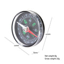 40mm Dia Mini Pocket Button Compass for Hiking Camping Outdoor Supplies