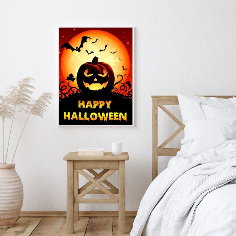 Handmade Harvest Pumpkin 5D DIY Full Round Drill Drawing Kit Diamond Painting