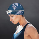 Swimming Caps Women Men Waterproof Ear Protection Swim Hat (Retro Green) Newly