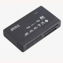 Flash Mini Black All In One Micro M2 MMC XD CF MS USB TF Memory Card Reader