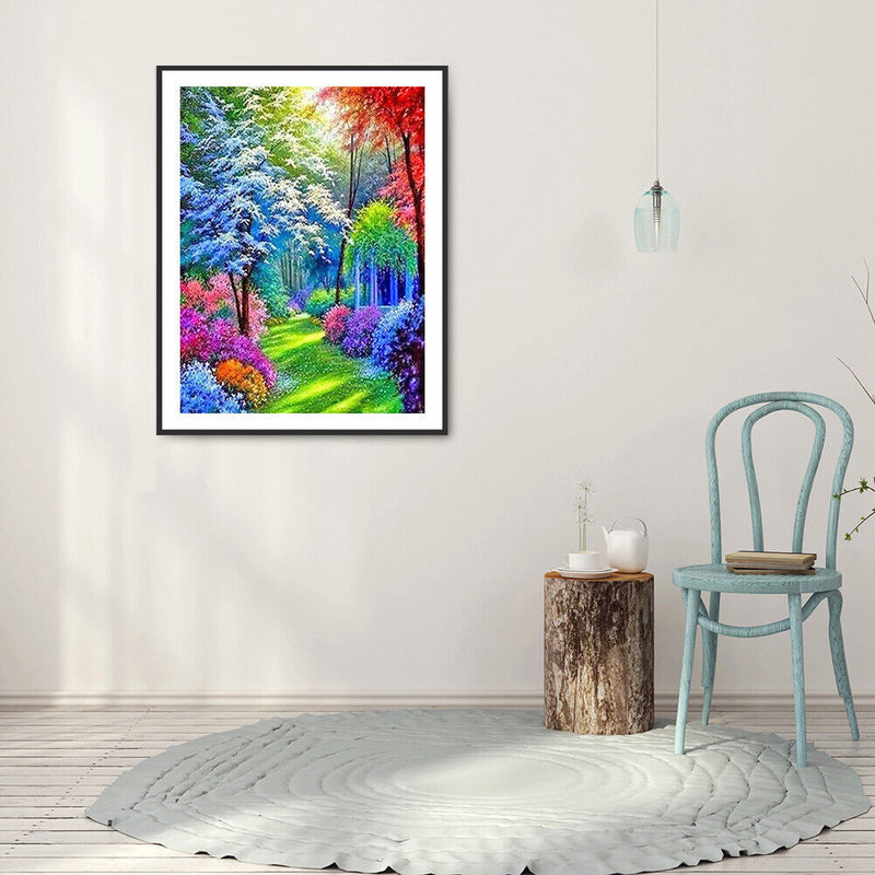 Diamond Painting Rainbow Garden Full Round Drill Picture of Rhinestone DIY Kit