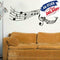 Music Notes Band Room Home Removable Wall Stickers Decals DIY Vinyl R Wall Q8I5