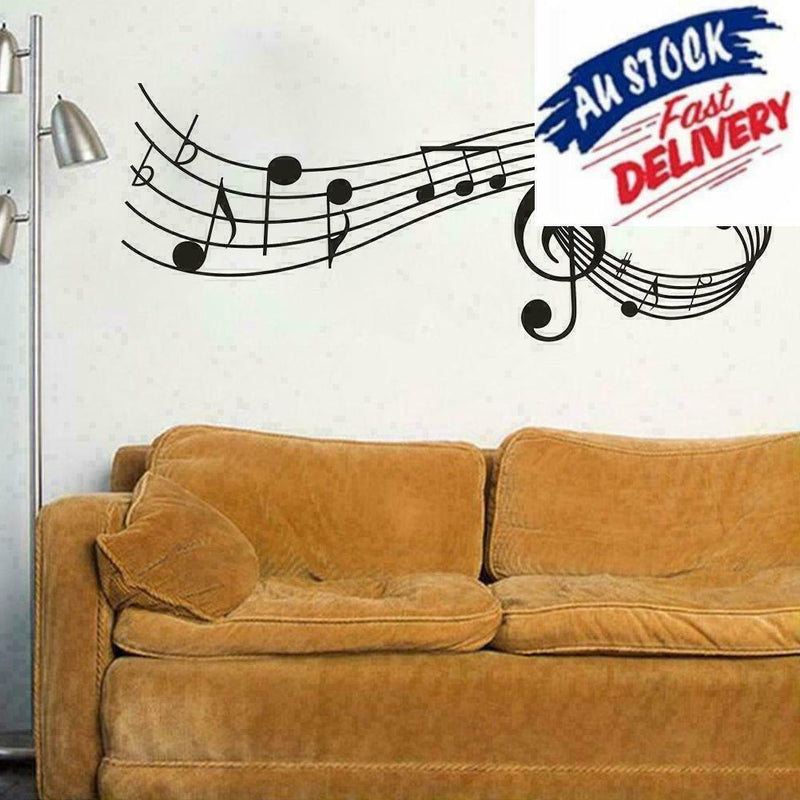Music Notes Band Room Home Removable Wall Stickers Decals DIY Vinyl R Wall Q8I5
