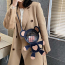 #A Transparent PVC Cute Shoulder School Satchel Bags Simple Rucksack Travel Pack