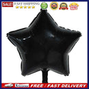 18inch Five-pointed Star Hydrogen Aluminum Foil Balloon Party Decor(Black)