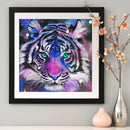 Bedroom Canvas Picture Mosaic Full Round Craft Tiger Animal Diamond Painting