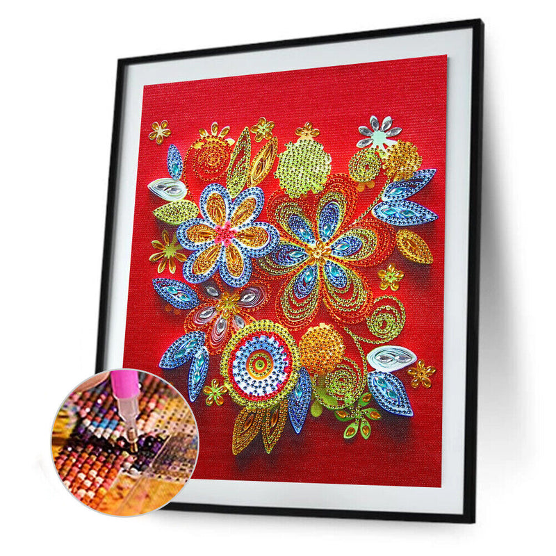 5D DIY Quilling Paper Painting Special Shape Drill Diamond Picture (YK191) Newly