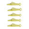 3pcs Fish Type Auto Needle Threader Plastic Quick Needle Inserter (Yellow)