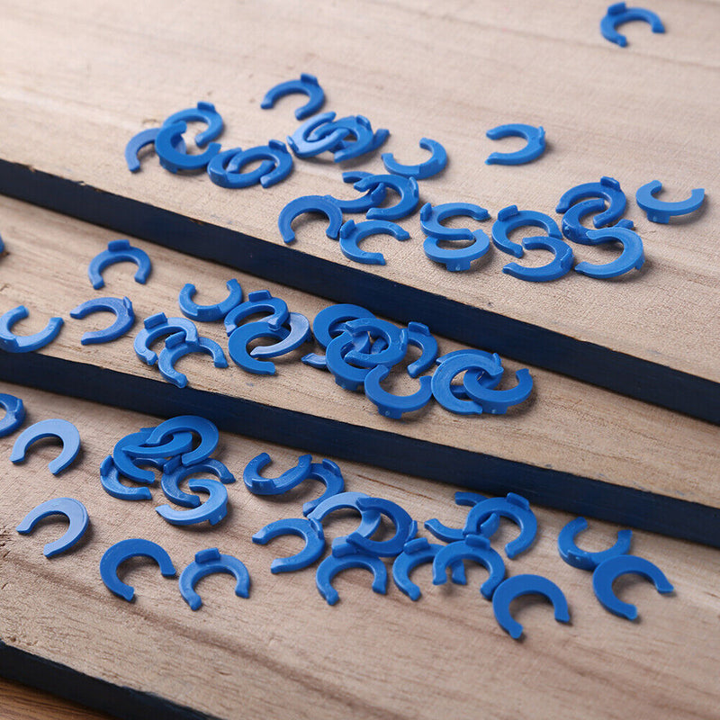 50x 1/4 3/8 OD Tube PE Pipe Fitting Clip RO Water Filter Reverse Osmosis Syst